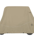 Fairway Long Roof Four Person Golf Cart Quick Fit Cover For Yamaha Club Car EZ Go Weatherproof Shield Against Sun Rain And Dirt