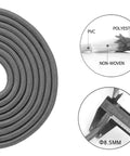 Close-up of cotton braided 9mm rope with PVC, polyester layers for Weighted Jump Rope 1lb for Serious Cardio Training, detail view.