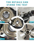 2 Pack Front Wheel Bearing Hub Assembly Direct Fit For Ford Explorer 2006-2010, Explorer Sport Trac 2007-2010, Mercury Mountaineer 2006-2010, 5 Lug Front Left And Right Hubs with ABS sensor detailing.