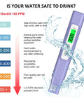 Water Quality Tester For Drinking Water With Fast Readings From 0 To 9990 PPM, A Pro Grade Digital Meter for purity levels