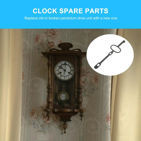 Vintage Clock Pendulum Replacement 4.92 x 1.37 x 0.27 In Mechanical Shaft For Antique Grandfather Clocks Old School Repair Part