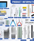 80 Piece Model Tools Kit For Gundam Cars Airplanes And Buildings Complete Hobby Building Tools Set with pliers and sandpapers