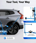 Heavy Duty Car Dent Repair Kit With 1760 Pound Pulling Power And 8 Jaw Hook For Auto Bodywork Adjustable Height And Angle Dent Remover