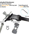 Center Mount Kid Bike Kickstand Fits 18, 20, And 22 Inch Bikes Easy To Install Sturdy Stand hardware components shown