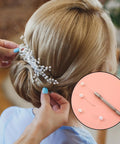 Premium Two Piece Double Ended Pin Vise Kit Equipped With Precision Brass Chucks For Heavy Duty Wire Twisting Copper Winding And Dope Jewelry Crafting Projects in use for hair accessory crafting.
