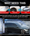2 Pack Magic Car Scratch Removal Pen Universal For All Colors shown with car and illustrations of scratch, oxidation, rust issues