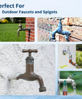 Heavy Duty Frost Free Sillcock Spacer Extender Keeps Outdoor Water Hose Bibs From Freezing In Winter With Strong PETG Build For Easy DIY Fix, 2-inch holes