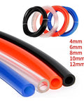 Top Notch Polyurethane Air Hose Tubing For Shop Compressors Kickass Flexible Pneumatic Piping Line Featuring Quick Bend Flexibility And Smooth High Volume Airflow 10Mm X 6.5Mm Red 100 Meter Roll with various sizes including 4mm, 6mm, 8mm, 10mm, and 12mm.
