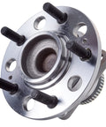 Rear Wheel Hub And Bearing Assembly Pair For Front Wheel Drive Hyundai Sonata Azera Tucson Optima Sportage Rondo And Kia Cadenza Go To Replacement Part With Durable Bearings And Easy Install For Reliable Drivetrain Performance, close-up view