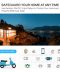 Night view with Dual Outlet 7 Day Programmable Digital Timer illustrations for lamps, fans, heaters, humidifiers, and aquariums.