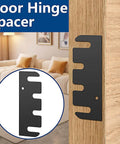 Ten Piece Door Hinge Filler Plates Kit With Stainless Steel Spacers 4x1.5 Inch Adjustable For Cabinet Repair DIY Friendly