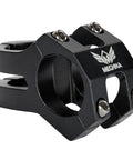 Short 22.2mm Bike Stem 35mm Reach For Mountain Road BMX, 6061 Aluminum Alloy Super Light Handlebar Stem, black, side view