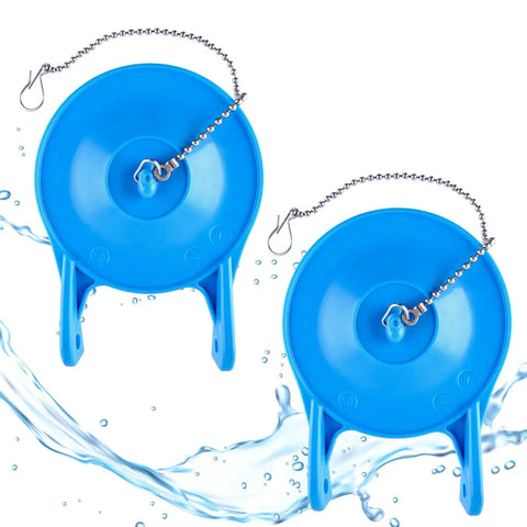 Two Pack 3 Inch Toilet Flapper Replacement For Gerber 99-788 Fits 3 Inch Flush Valves With Stainless Steel Chain Water-Saving Upgrade Easy Install Blue