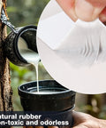 Natural rubber being extracted from tree and white waterproof roof seal tape shown in close-up view.