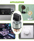 Four Position Three Speed Rotary Switch With Knob And Terminals For Fan Or Heater Control 12A 250V 16A 125V applications