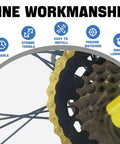 Gold 6 To 12 Speed Bike Chain For Road And Mountain Bikes High Strength Forged Steel Anti Rust And Wear Resistant Ultra Smooth Shifting