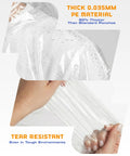 Disposable Rain Ponchos For Adults 5 Pack Stay Dry On The Go No Sweat With Full 48 Inch By 40 Inch Coverage And Secure Hood Ideal