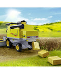 Country Combine Harvester Toy With Removable Cab And Movable Rotors For Kids Age Four And Up Realistic Farm Vehicle Playset