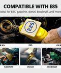 E85 fuel nozzle and compatible fuels for 6AN PTFE Nylon Braided Fuel Line Kit For EFI LS Swaps And Turbo Builds Three Eighth Inch