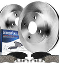 Front Brake Kit With 11.02 Inch Rotors And Ceramic Pads For 2009 To 2014 Nissan Cube And 2007 To 2012 Sentra Versa Replacement Disc