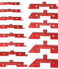 Aluminum Setup Blocks 14 Piece Set With Case For Woodworking Includes Height Gauge Router Table Saw Depth And Angle Fence Alignment Gauges