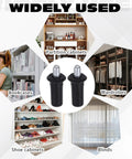 8 Pack Cabinet Door Repair Pins, Spring Loaded Damper Pins for Blinds and Furniture, 23.5 x 6.8mm Black Steel and PP Plastic