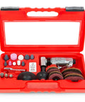 One Quarter Inch Drive Mini Right Angle Air Die Grinder Kit with Built in Speed Regulator, Safety Throttle, Storage Case