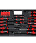 42 Piece Magnetic Screwdriver Set With Case For Home Appliances And Gadgets Includes Torx Phillips Flat Hex Pozi Bits