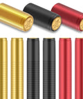 Premium Pvc Heat Shrink Wine Bottle Caps 120 Pieces Assorted Pack in gold, black, and red for liquor and craft brewing.