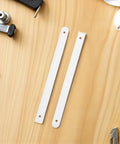 Heavy Duty Plastic Drawer Slide Kit For Furniture And Wardrobes White Finish on wooden surface with tools in background