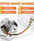 Top Notch Stepper Motor Assembly G098290 Straight Swap Replacement For Generac G098290 Generator Control Panels, close-up with wires.