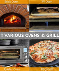 12 Inch Square Pizza Stone For Grill And Oven Premium Cordierite Bake Stone For Crisp Golden Crust Pizza fits in various ovens and grills