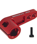 Red Beefy Aluminum 25T Servo Horn Steering Arm for 1/8 and 1/10 RC Cars CNC Machined 25 Tooth 16mm Center, includes screw