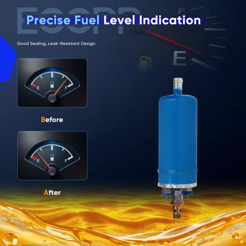 In-Line Fuel Pump for Porsche 911 3.2L showing fuel level indication