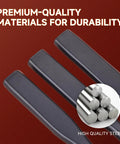 Close-up of high-quality steel prongs from Super Handy Leather Hole Punch Tool Set with Interchangeable 2 4 6 Prong Attachments.