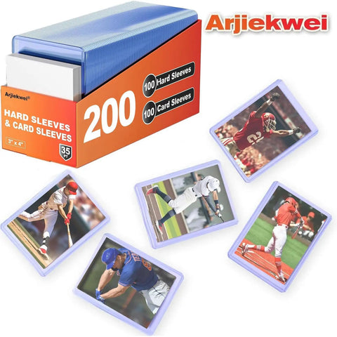 Lock In Your Deck With These Hella Tough Three By Four Trading Card Sleeves featuring hard and soft options with two hundred holders.