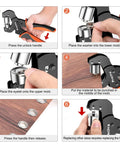 Step-by-step guide using Interchangeable Double Head Grommet Kit Pro Grade With Three Eighths Inch And One Quarter Inch Dies tool