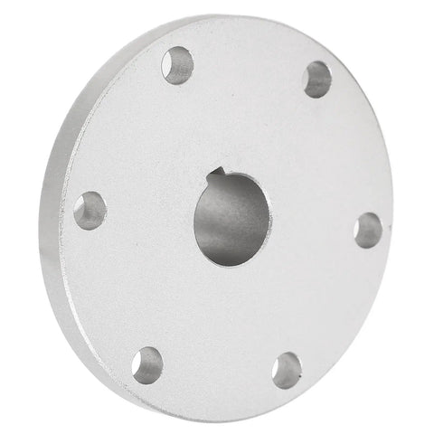 Beefy Aluminum RC Motor Shaft Coupler Flange Connector Easy Install For Half Inch Shafts Upgrade Your RC Car Boat Drone With High Strength Durable Aluminum Alloy, silver flange