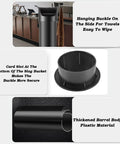 Top Shelf Heavy Duty Espresso Grind Collection Bin Eight Point Six Liter Floor Standing Barista Dregs Bucket showing thickened plastic material and secure buckle.