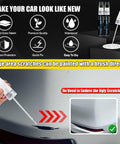 Hyundai Serenity White Pearl W6H Touch Up Paint Kit with brush and pen for car scratch repair application.