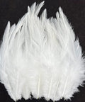 Rooster Saddle Feathers Craft Pack 200 Pcs 5 To 7 Inches Premium Natural Feathers for crafts on dark background