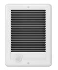 Front view of Electric Wall Heater Complete Unit Without Thermostat 1500 Watt 120 Volt 5120 BTU White Wall Mounted Heater For Home Or Office Low