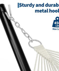 12 Ft Outdoor Hammock Stand Built From Heavy Duty Steel For Two People With Hooks And Chains 450 Lbs Capacity Portable Black