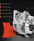 90A 12V alternator with 7-groove pulley, Alternator Compatible With Dodge Ram 1500 2500 3500 4000 Dakota And Jeep Grand Cherokee 90 Amp 12 Volt With 7 Groove Pulley Clockwise Rotation Fits B150 B250 B350 D150 D250 D350 Dakota Ram 1500 2500 3500 4000 1992-1996