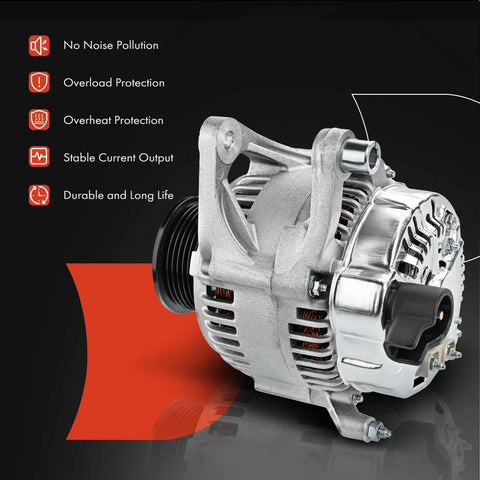 90A 12V alternator with 7-groove pulley, Alternator Compatible With Dodge Ram 1500 2500 3500 4000 Dakota And Jeep Grand Cherokee 90 Amp 12 Volt With 7 Groove Pulley Clockwise Rotation Fits B150 B250 B350 D150 D250 D350 Dakota Ram 1500 2500 3500 4000 1992-1996