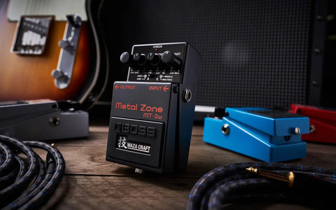Metal Zone MT-2W Waza Craft Guitar Pedal With All Analog Circuitry Premium Buffer Kickin Dual Stage Gain for High Gain Metal