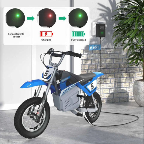24V Electric Battery Charger For Popular E Series Dirt Bikes And Scooters Including E100 E125 E150 E200 E300 E325 E500 MX350 MX400 Pocket Mod Dirt Quad Go Kart Moped And More Ideal For Home Charging And Backyard Rides