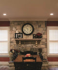 3UOOWWFA Led R Recessed Downlight Living Room Recessed Ceiling Light Attic Porch Lighting Built-in Spotlight CRI80 illuminating a cozy dining room.