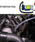 Heavy Duty DC 12V 100W Oil Extractor Pump With Straight Plug In Self Priming Motor And Low Noise Design for use in vehicle engine.