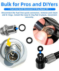Harley Davidson Fuel Line Quick Disconnect O Ring Kit With Leak Proof Seals Two Sets Of Six O Rings Fits 1999 And Newer Motorcycles